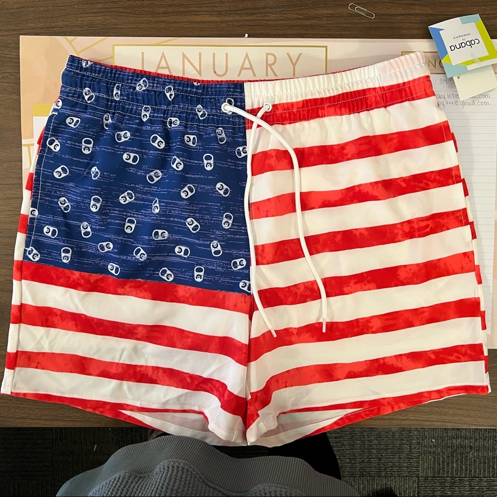 Patriotic Swim Trunks NWT